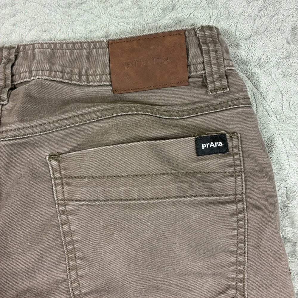 prAna Mens Slim Fit 5-Pocket Twill Pants Size 30x32 Brown Hiking Outdoor